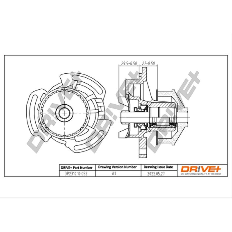 Pompe à eau, refroidissement du moteur Dr!ve+ DP2310.10.052 - Visuel 2