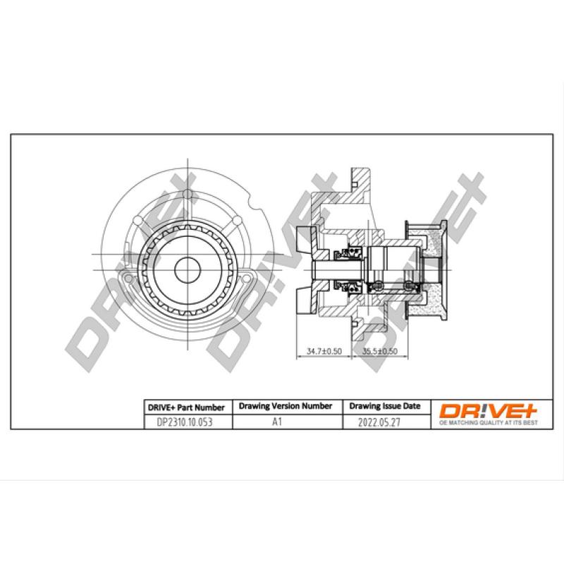 Pompe à eau, refroidissement du moteur Dr!ve+ DP2310.10.053 - Visuel 2