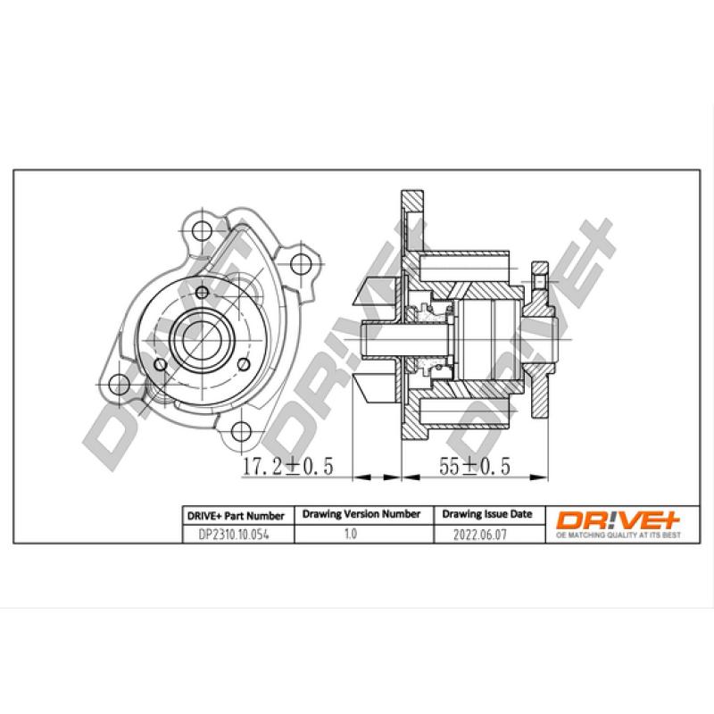 Pompe à eau, refroidissement du moteur Dr!ve+ DP2310.10.054 - Visuel 2