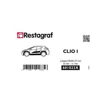 Kit de clip de fixation, carrosserie RESTAGRAF 601023X pour RENAULT CLIO 1.2 - 54cv