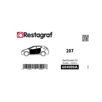 Kit de clip de fixation, carrosserie RESTAGRAF 604000A pour PEUGEOT 207 1.6 16V RC - 174cv Kit de clip de fixation, carrosserie RESTAGRAF 604000A pour PEUGEOT 207 1.6 16V RC - 174cv