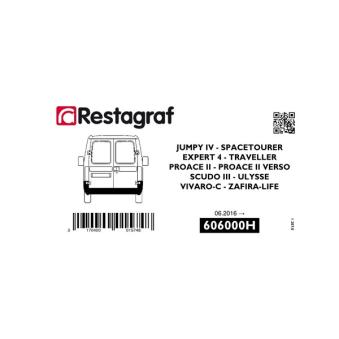 Kit de clip de fixation, carrosserie RESTAGRAF 606000H pour SEAT EXEO E-JUMPY - 136cv