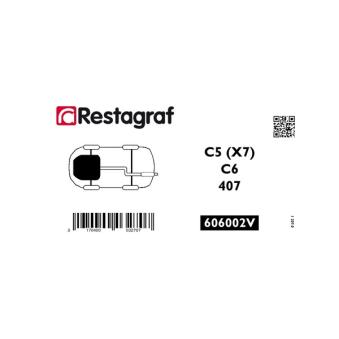 Kit de clip de fixation, carrosserie RESTAGRAF 606002V pour PEUGEOT 407 2.0 HDI - 136cv
