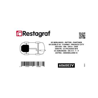 Kit de clip de fixation, carrosserie RESTAGRAF 606003V pour HONDA INTEGRA 1.2 - 110cv