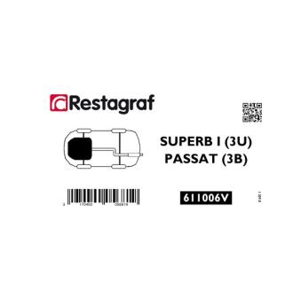 Kit de clip de fixation, carrosserie RESTAGRAF 611006V pour VOLKSWAGEN SCIROCCO 1.6 - 101cv