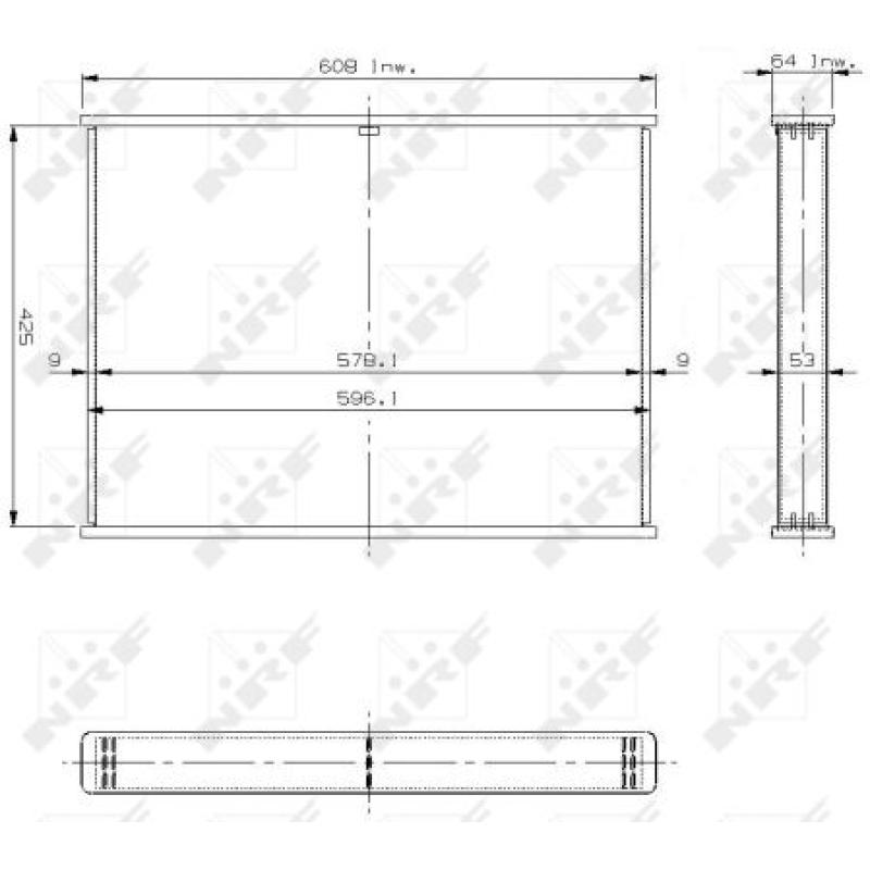 Faisceau de radiateur, refroidissement du moteur NRF 13482 - Visuel 1
