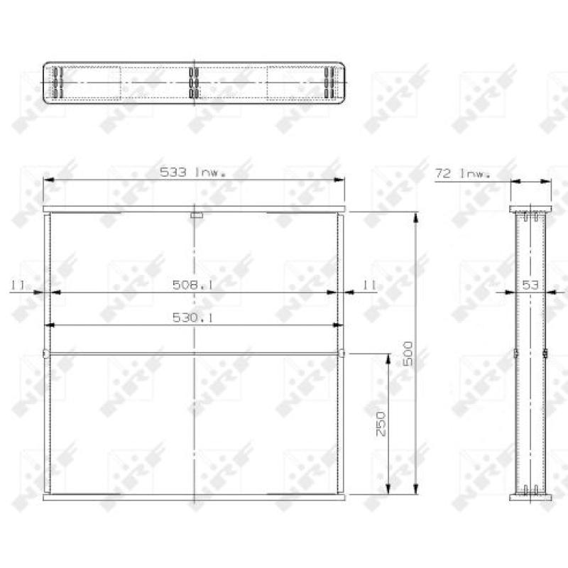 Faisceau de radiateur, refroidissement du moteur NRF 13977 - Visuel 1