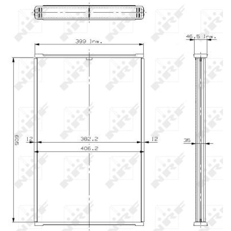 Faisceau de radiateur, refroidissement du moteur NRF 17111 - Visuel 1