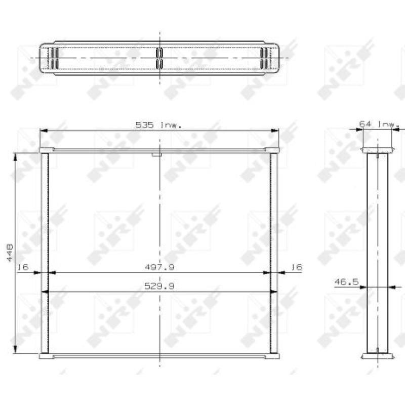 Faisceau de radiateur, refroidissement du moteur NRF 18722 - Visuel 1