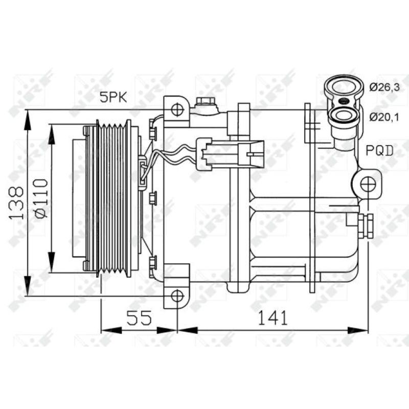 Compresseur, climatisation NRF 32312 - Visuel 2
