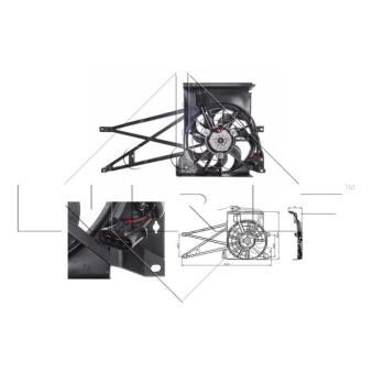 Ventilateur, refroidissement du moteur NRF OEM 52479133