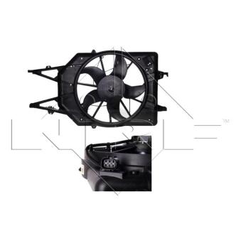 Ventilateur, refroidissement du moteur NRF 47034 pour CITROEN SPACETOURER 1.4 16V - 75cv