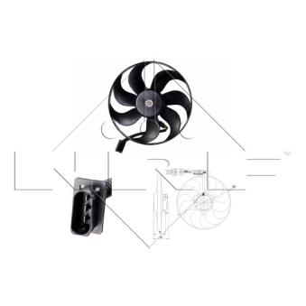Ventilateur, refroidissement du moteur NRF OEM 6H0959455
