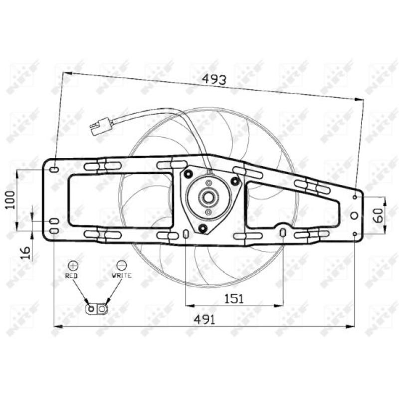 Ventilateur, refroidissement du moteur NRF 47476 - Visuel 2
