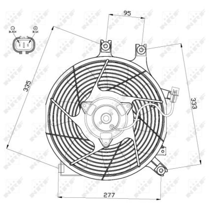 Ventilateur, refroidissement du moteur NRF 47500 - Visuel 2