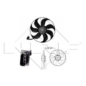 Ventilateur, refroidissement du moteur NRF [47393]