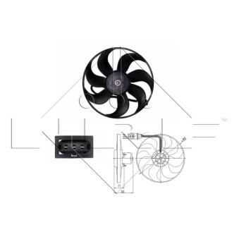 Ventilateur, refroidissement du moteur NRF [47397]