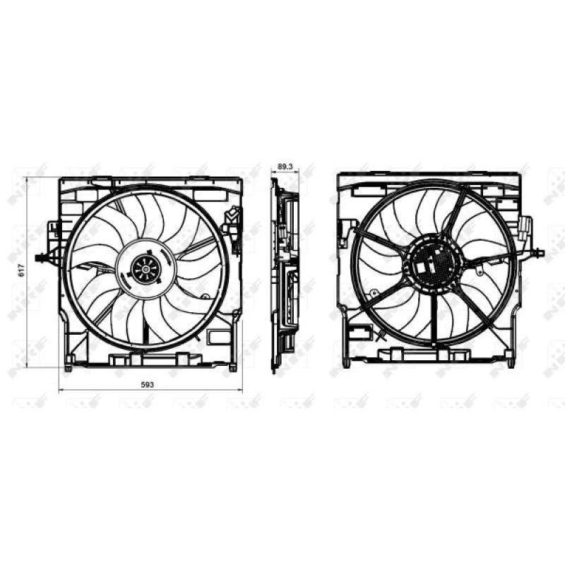 Ventilateur, refroidissement du moteur NRF 47845 - Visuel 1