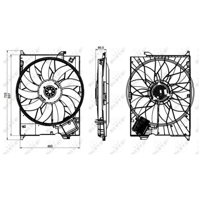 Ventilateur, refroidissement du moteur NRF 47852 - Visuel 1