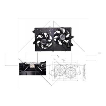 Ventilateur, refroidissement du moteur NRF [47000]