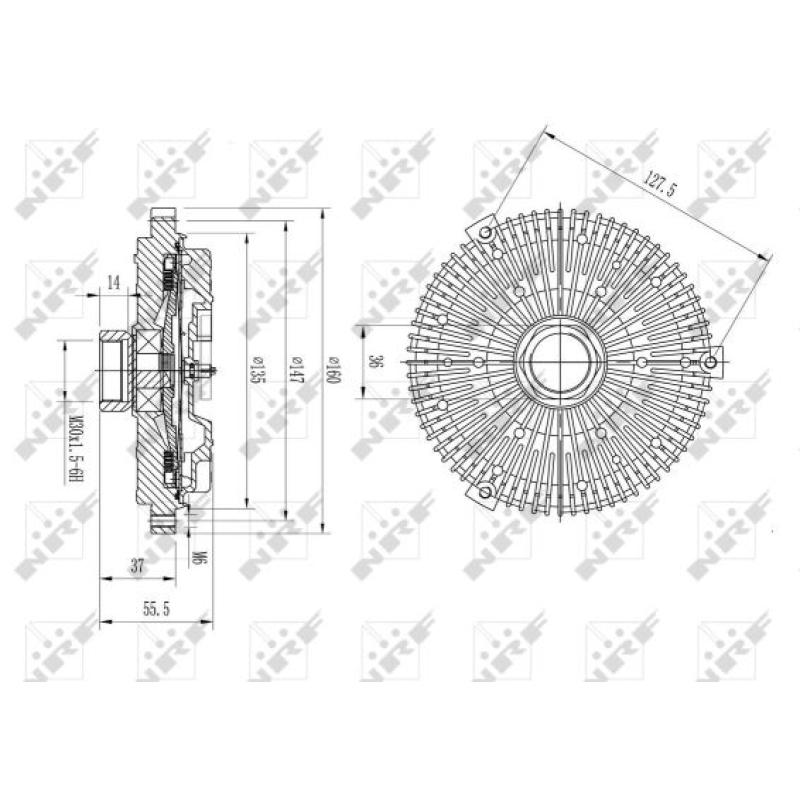 Embrayage, ventilateur de radiateur NRF 49593 - Visuel 1