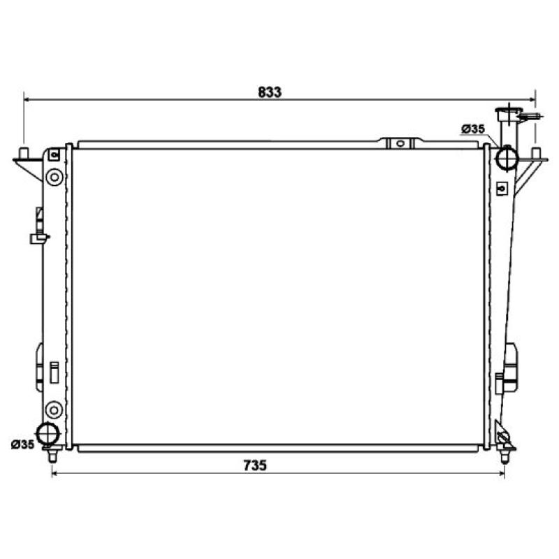 Radiateur, refroidissement du moteur NRF 53168 - Visuel 1