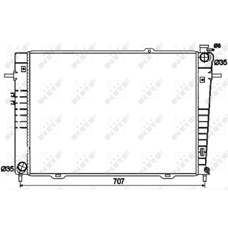 Radiateur, refroidissement du moteur NRF 53497 - Visuel 1