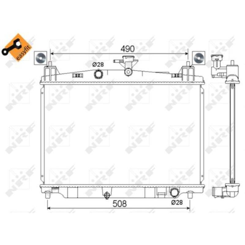 Radiateur, refroidissement du moteur NRF 53751 - Visuel 1