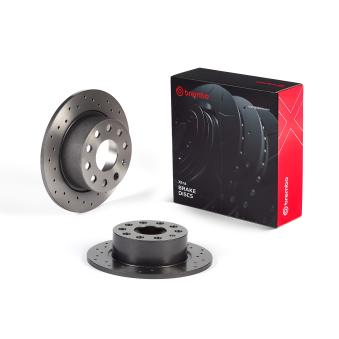 Jeu de 2 disques de frein avant BREMBO 08.D616.1X pour VOLKSWAGEN BORA 1.6 TDI 4x4 - 110cv