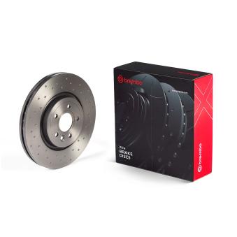Jeu de 2 disques de frein avant BREMBO 09.D063.1X pour JAGUAR XF 2,0 AWD - 250cv
