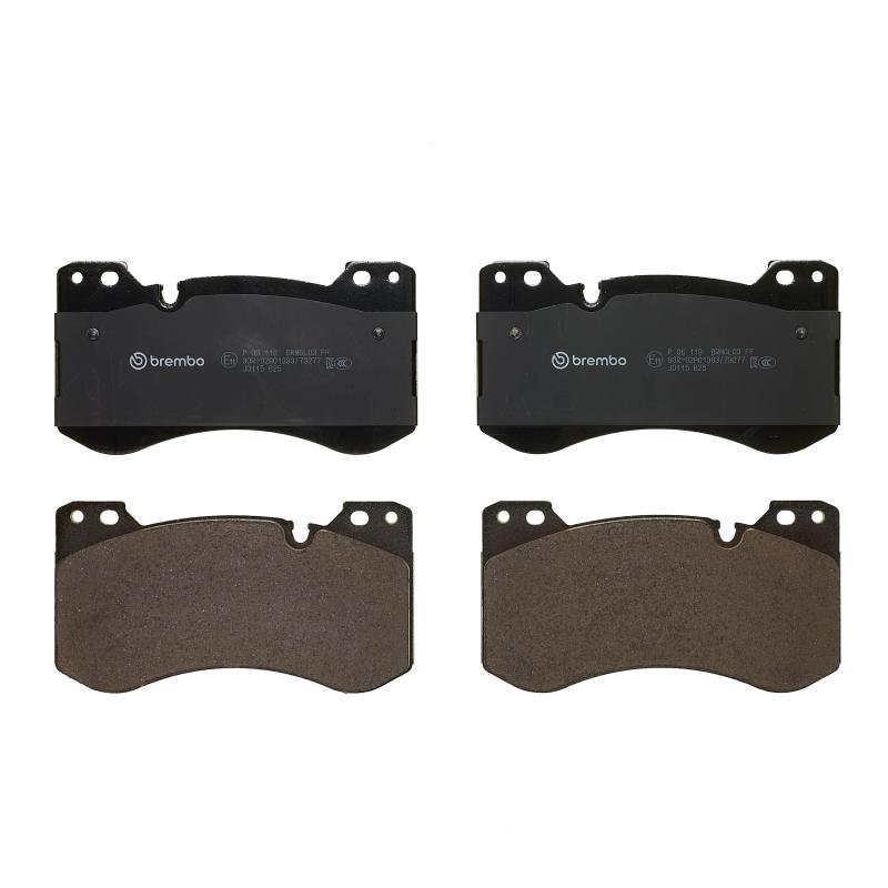 Jeu de 4 plaquettes de frein avant BREMBO P 06 119 - Visuel 2