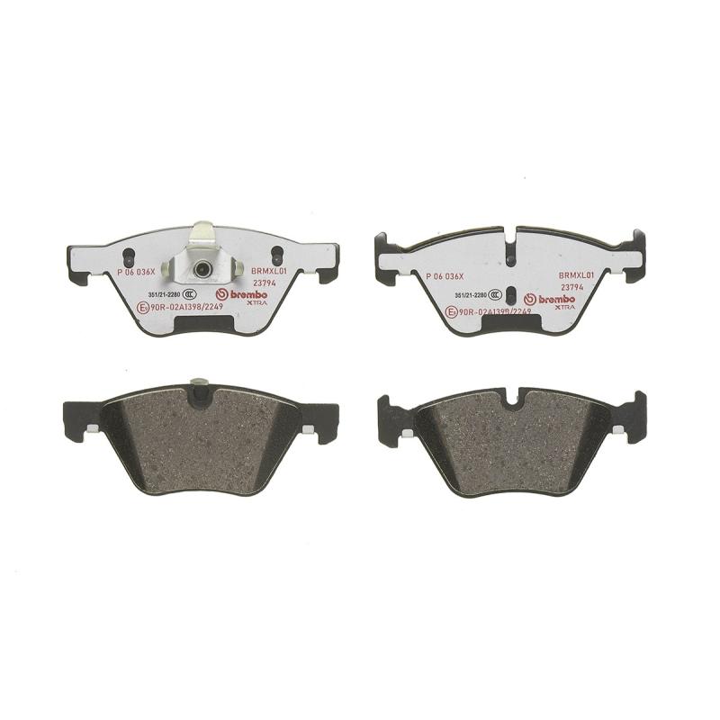 Jeu de 4 plaquettes de frein avant BREMBO P 06 036X - Visuel 2