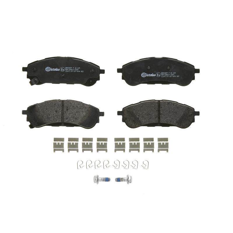 Jeu de 4 plaquettes de frein arrière BREMBO P 24 235 - Visuel 2