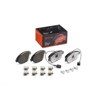 Jeu de 4 plaquettes de frein avant BREMBO OEM 77365716