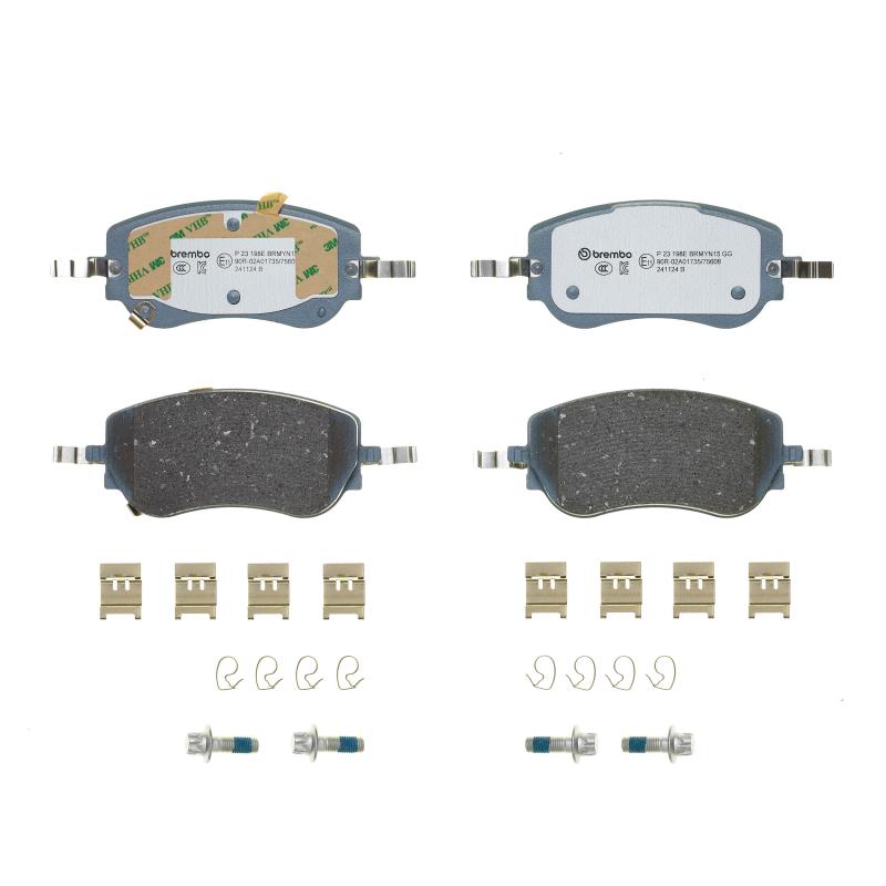 Jeu de 4 plaquettes de frein avant BREMBO P 23 198E - Visuel 2