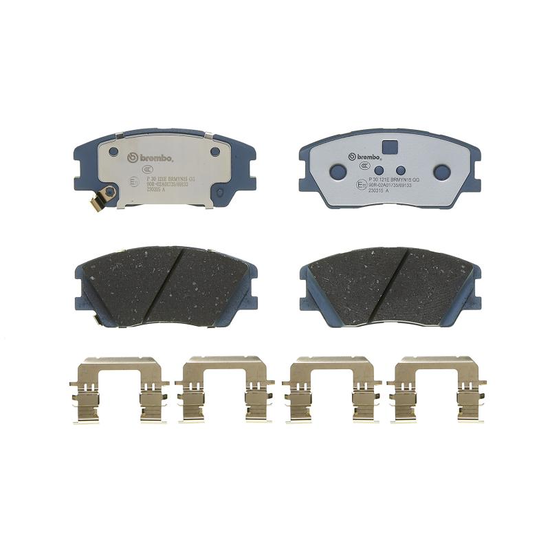 Jeu de 4 plaquettes de frein avant BREMBO P 30 121E - Visuel 2