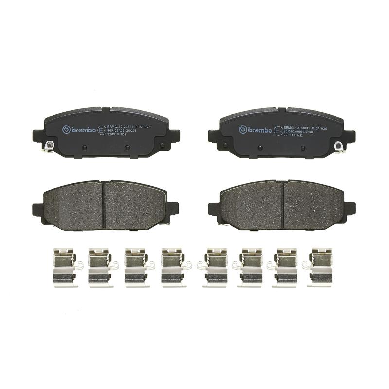 Jeu de 4 plaquettes de frein arrière BREMBO P 37 025 - Visuel 2