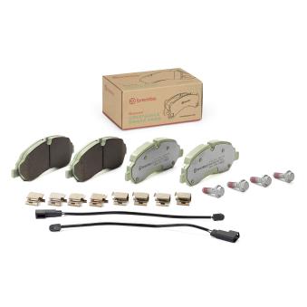 Jeu de 4 plaquettes de frein avant BREMBO OEM KTJK212K021GB Jeu de 4 plaquettes de frein avant BREMBO OEM KTJK212K021GB