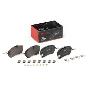 Jeu de 4 plaquettes de frein avant BREMBO OEM LR140696