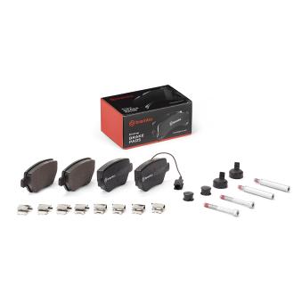 Jeu de 4 plaquettes de frein arrière BREMBO OEM 980156042