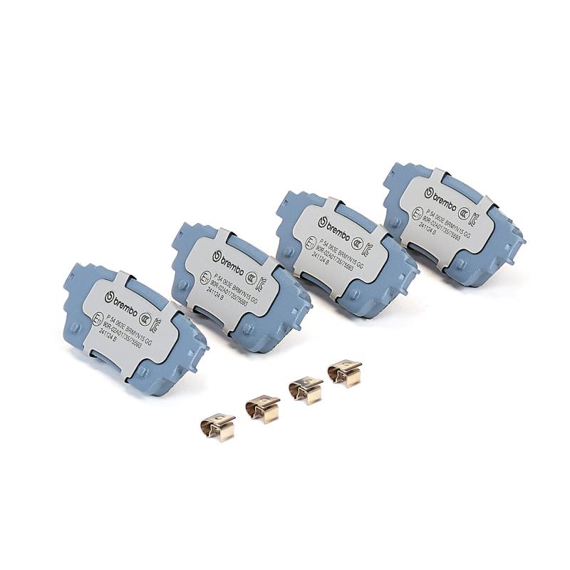 Jeu de 4 plaquettes de frein arrière BREMBO P 54 063E - Visuel 1