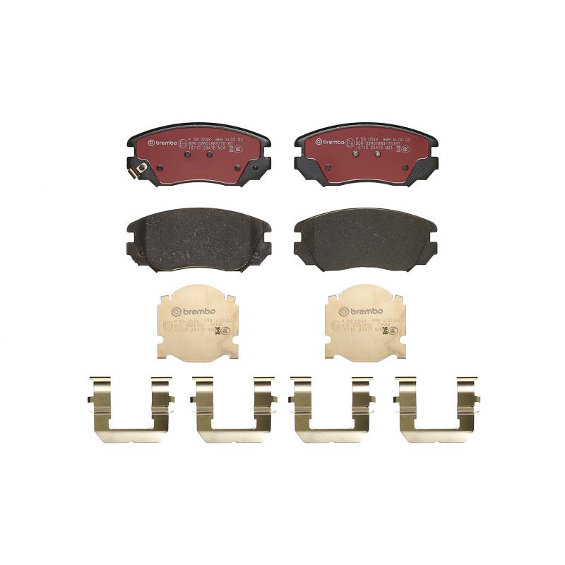 Jeu de 4 plaquettes de frein avant BREMBO P 59 054X - Visuel 2