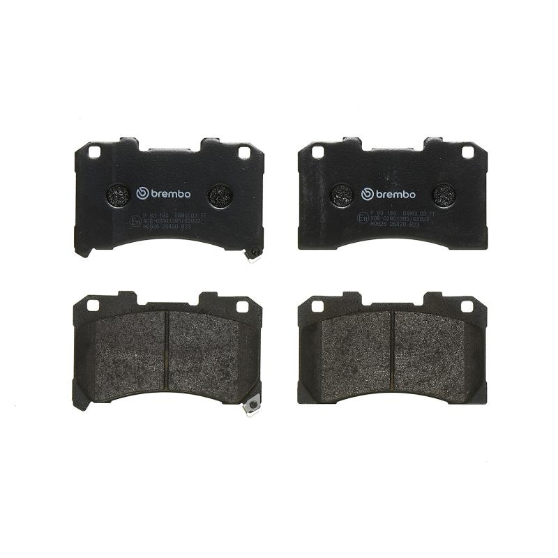 Jeu de 4 plaquettes de frein avant BREMBO P 83 184 - Visuel 2