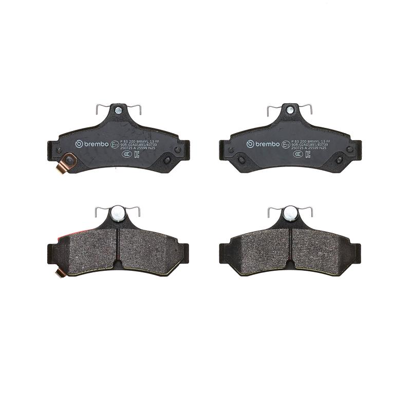 Jeu de 4 plaquettes de frein avant BREMBO P 83 200 - Visuel 2