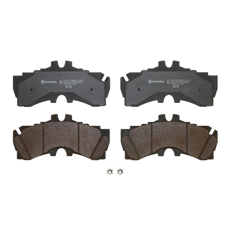 Jeu de 4 plaquettes de frein avant BREMBO P 83 205 - Visuel 2