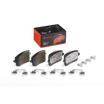 Jeu de 4 plaquettes de frein arrière BREMBO OEM 8K0698451