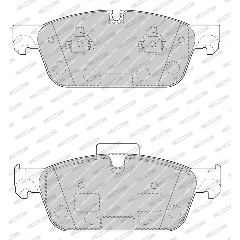 Jeu de 4 plaquettes de frein avant FERODO FDB4693 - Visuel 2
