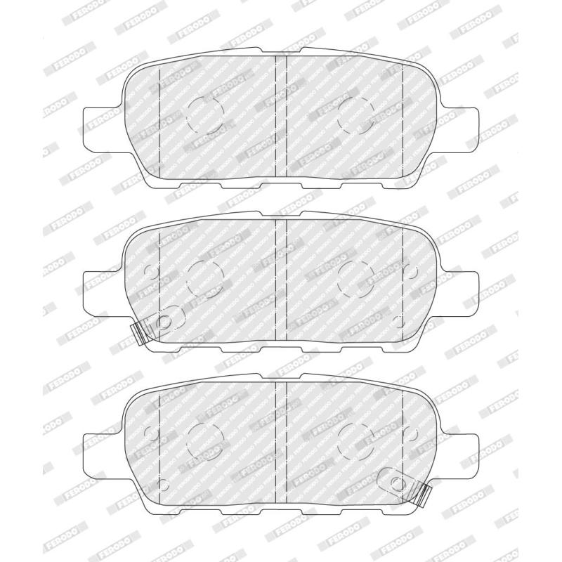 Jeu de 4 plaquettes de frein avant FERODO FDB4756 - Visuel 1