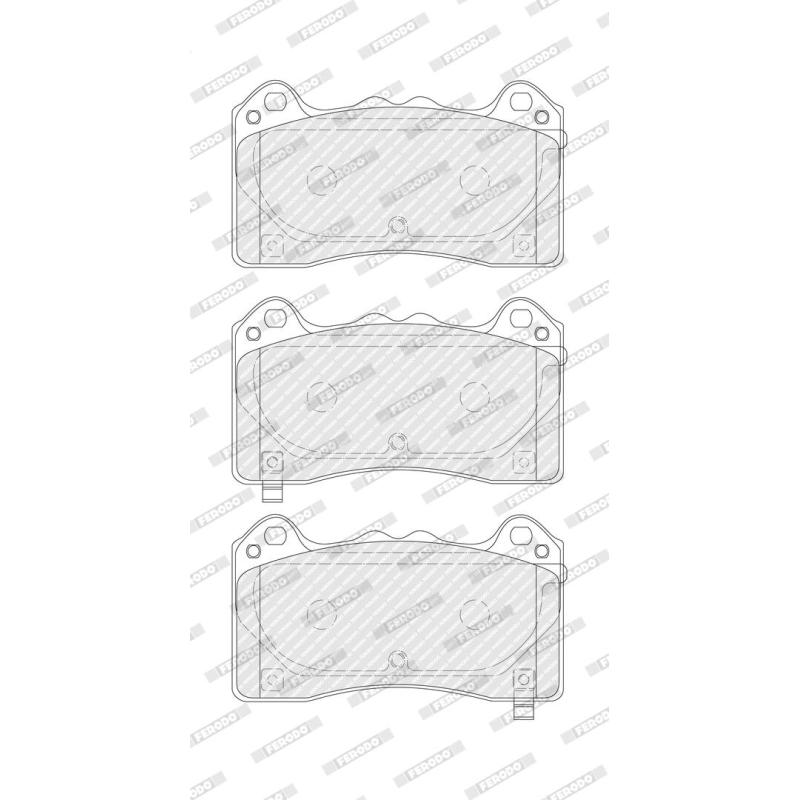 Jeu de 4 plaquettes de frein avant FERODO FDB4830 - Visuel 2