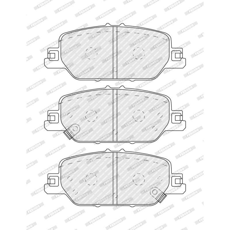 Jeu de 4 plaquettes de frein avant FERODO FDB4964 - Visuel 2